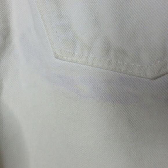 Vintage White High Waist Denim Shorts - Women's M - Picture 7 of 8